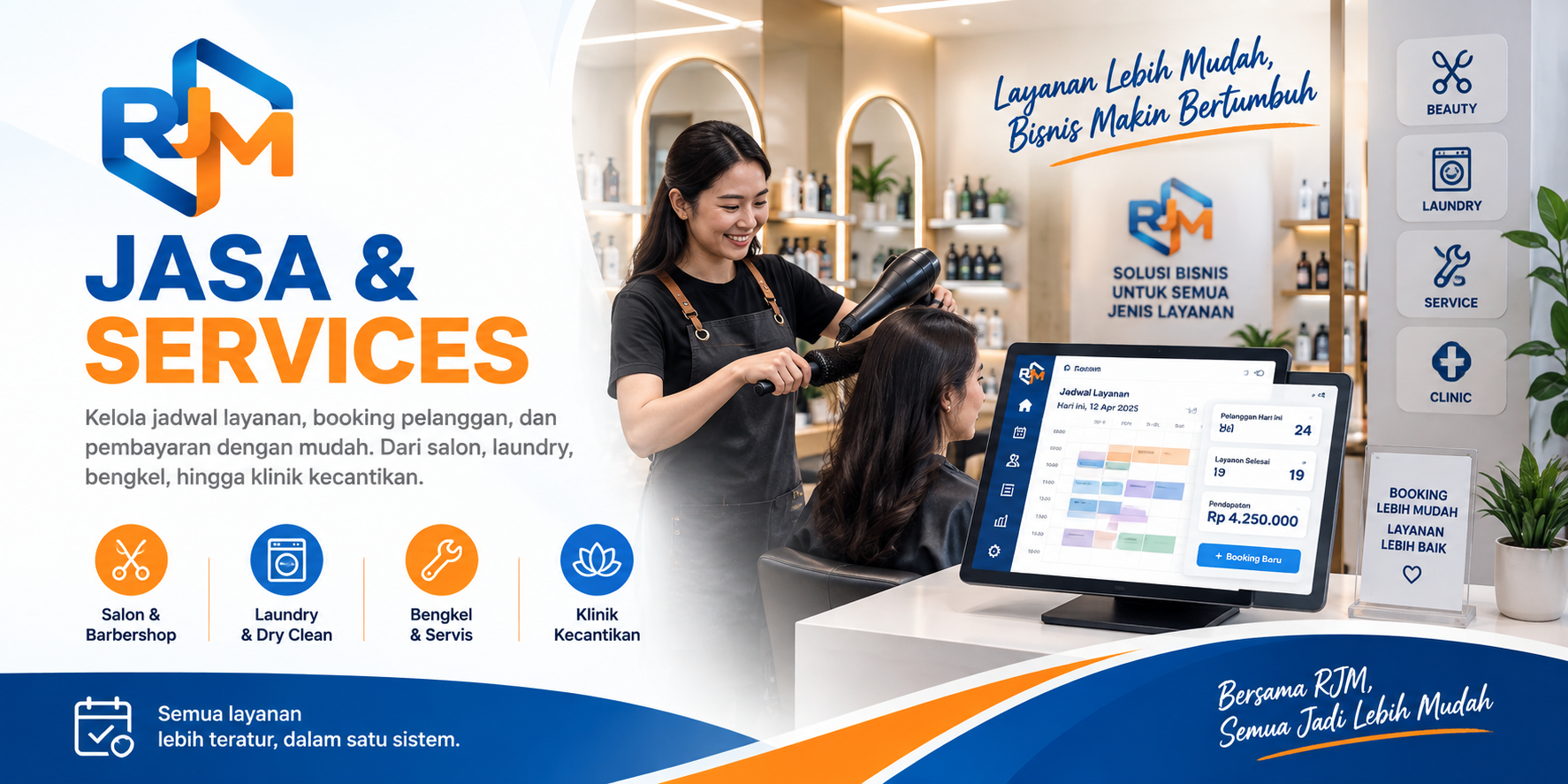 Fitur HANDS POS untuk bisnis jasa